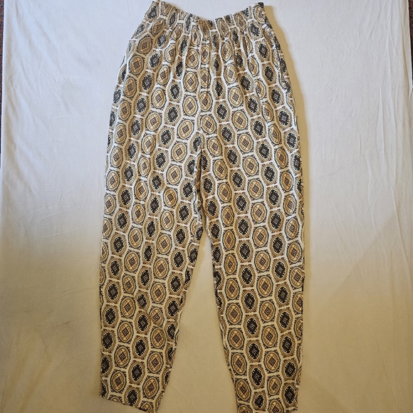 Options Melrose Tribal Print Boho Style Woman's Pants Small w/Pockets - Picture 1 of 3